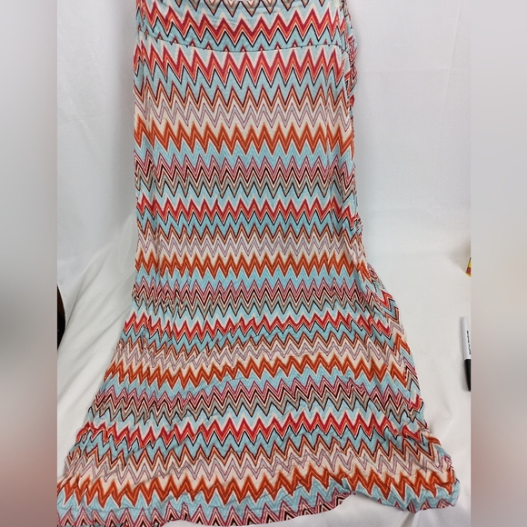 2/$30 RUE 21 Colorful Chevron Maxi Summer Skirt (#1,367) - Picture 1 of 9